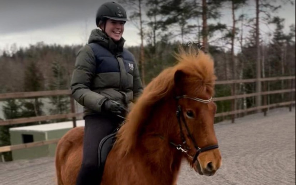 Kaja har endelig funnet en hest som gir henne samme rideglede som hennes tidligere konkurransehest, Tira.
 Foto: Privat