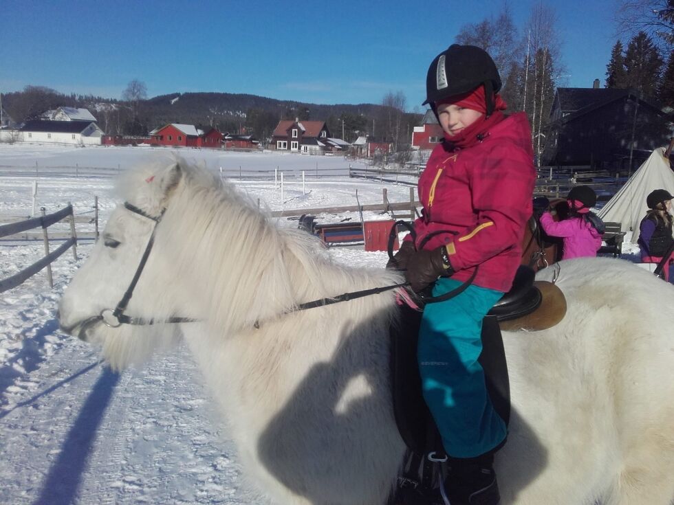 Polly og Svala -En kald vinterdag med trefinger votter og varme klær
 Foto: privat