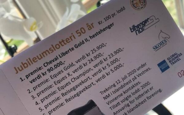 Trekning av jubileumslotteriet