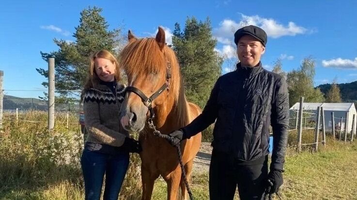 Gabrielle Severinsen, Tígull fra Kleiva og Bernt Severinsen. Arkivfoto.