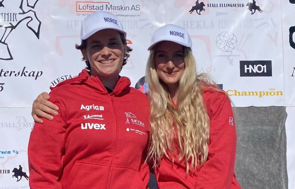 Kristin Elise Andersen og Liv-Runa Sigtryggsdottir er begge en del av VM-laget i avl som henholdsvis trener og eier.
 Foto: nihf.no